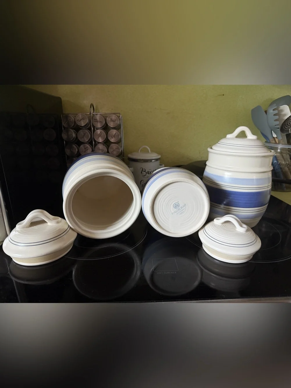 Pfaltzgraff Retired Rio Stoneware Canister Set
